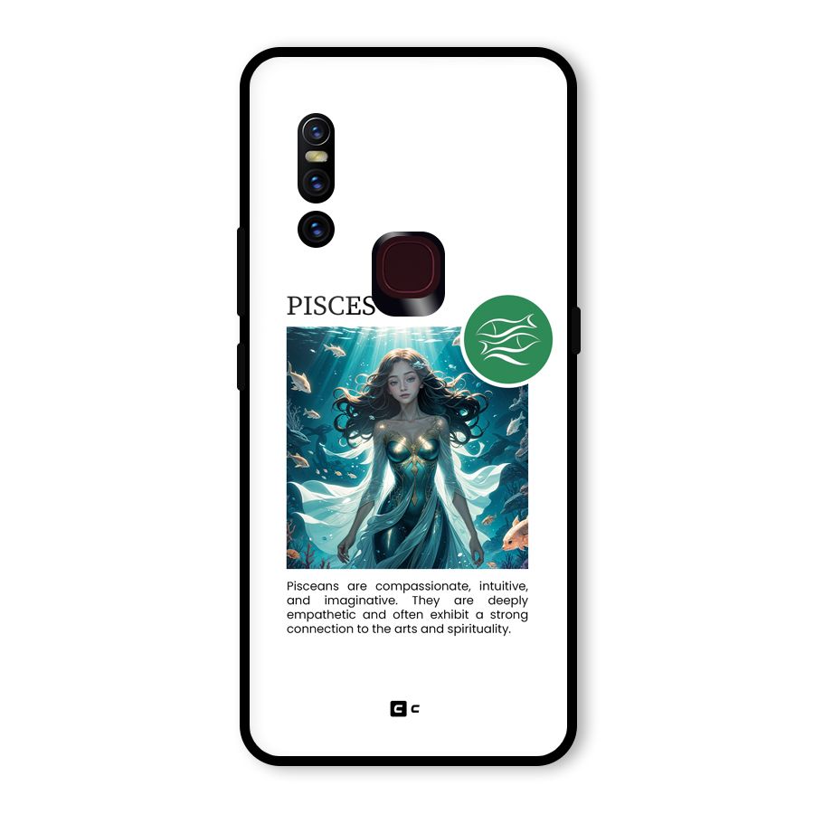 Precious Pisces Glass Back Case for Vivo V15