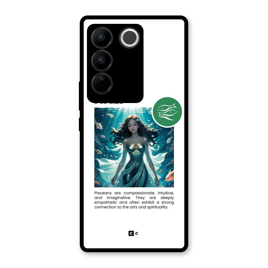Precious Pisces Glass Back Case for Vivo V27