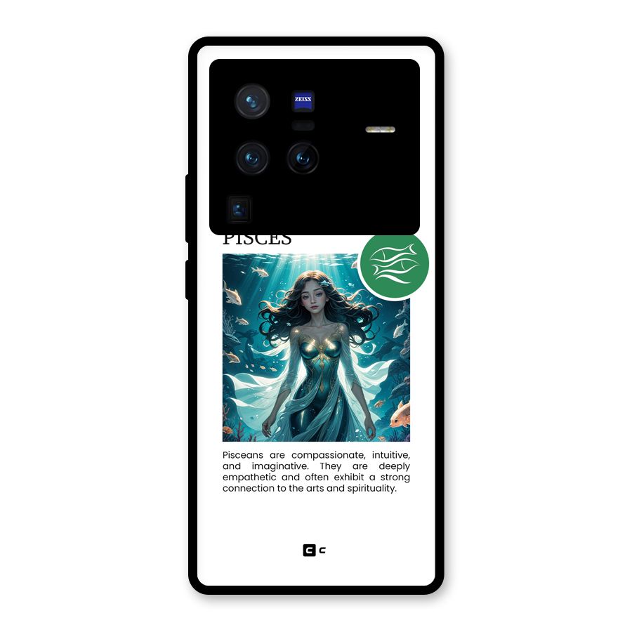 Precious Pisces Glass Back Case for Vivo X80 Pro