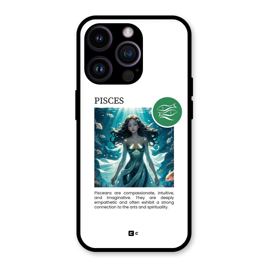 Precious Pisces Glass Back Case for iPhone 14 Pro