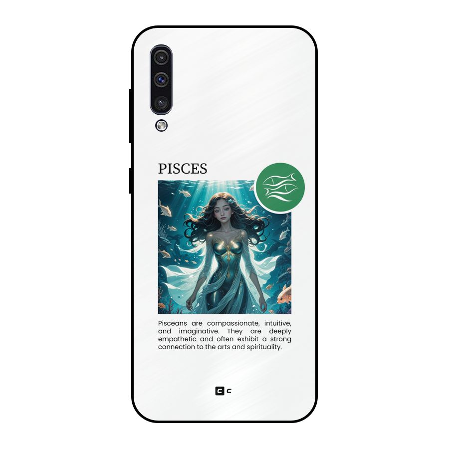 Precious Pisces Metal Back Case for Galaxy A50