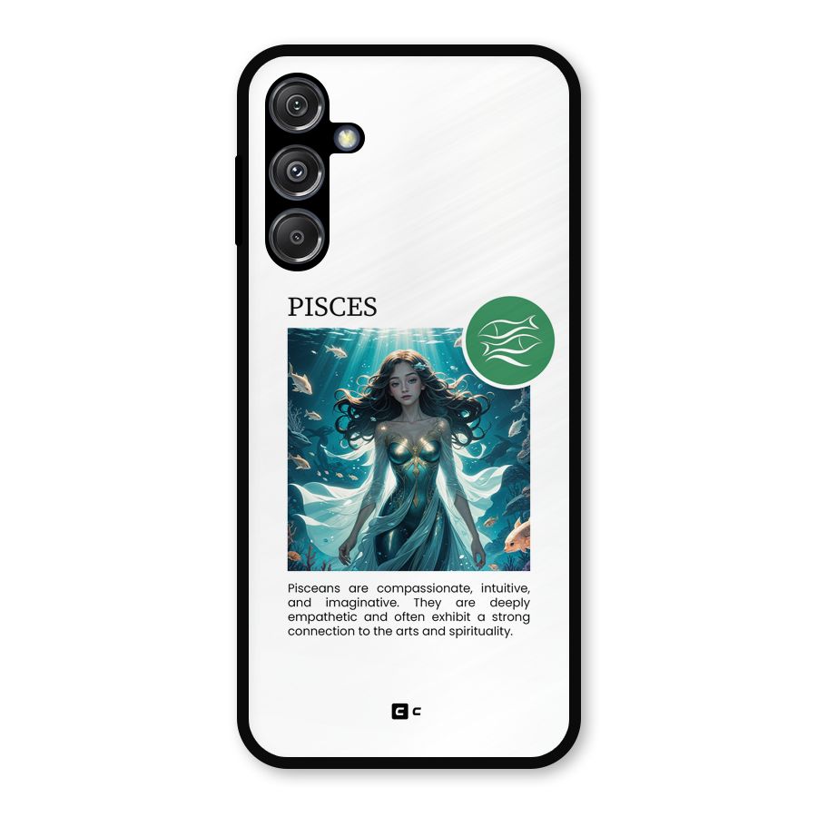 Precious Pisces Metal Back Case for Galaxy M34 5G