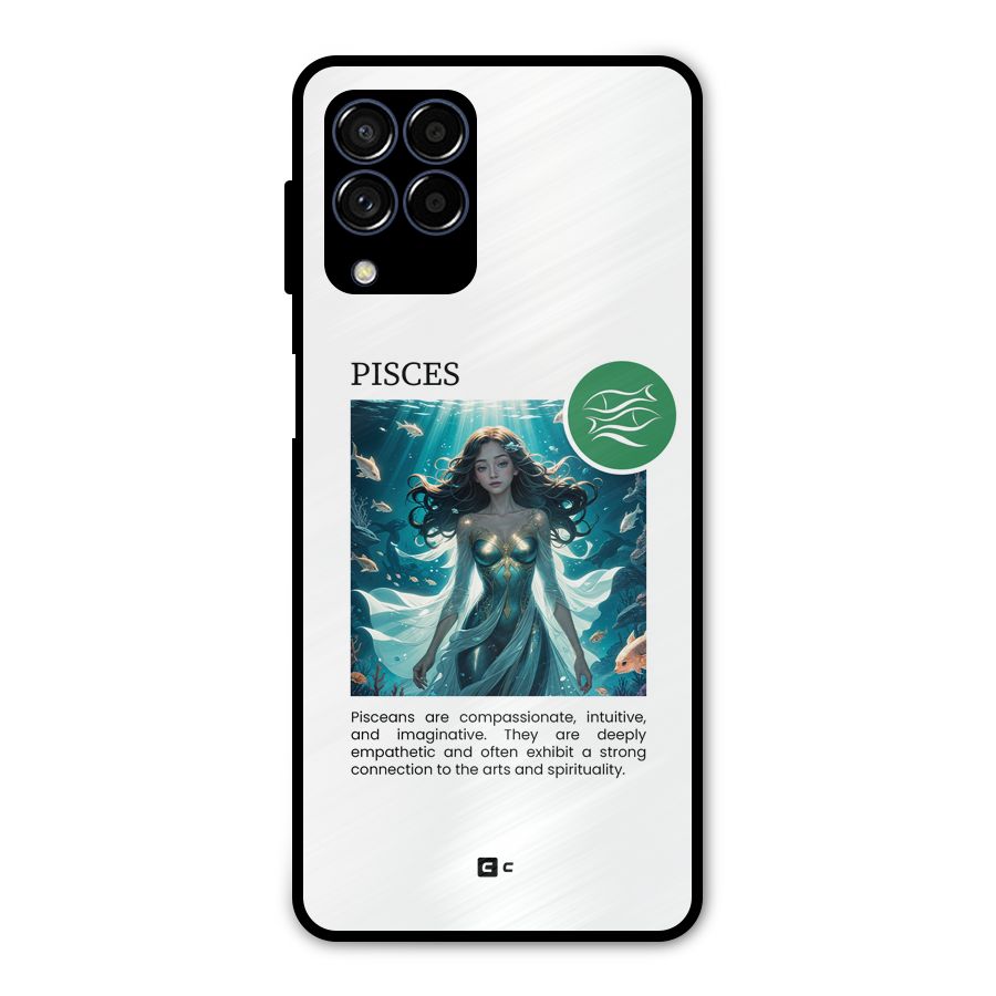 Precious Pisces Metal Back Case for Galaxy M53 5G