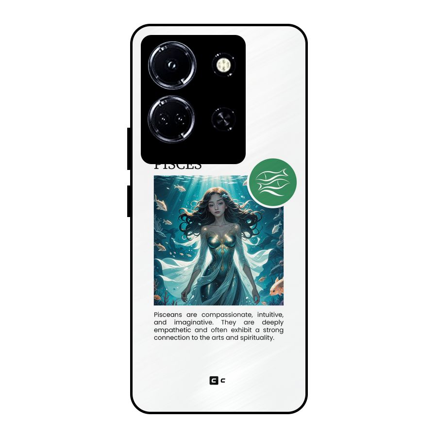 Precious Pisces Metal Back Case for Infinix Note 30 5G
