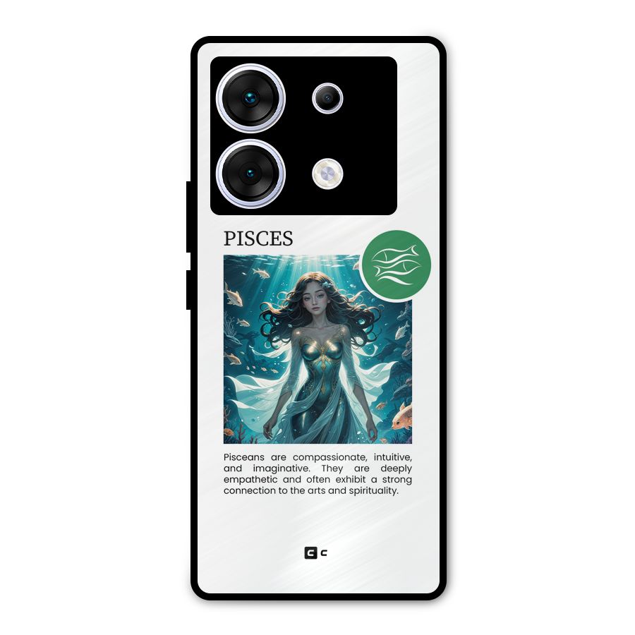 Precious Pisces Metal Back Case for Infinix Zero 30 5G