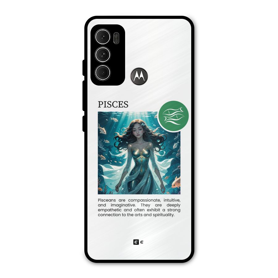 Precious Pisces Metal Back Case for Moto G60