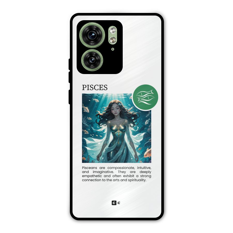 Precious Pisces Metal Back Case for Motorola Edge 40 5G