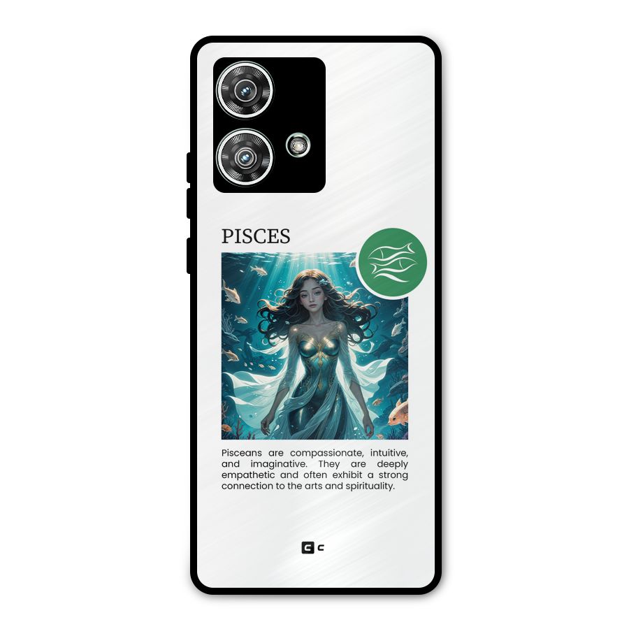 Precious Pisces Metal Back Case for Motorola Edge 40 Neo