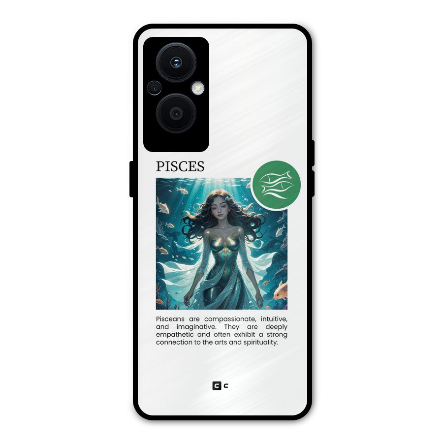 Precious Pisces Metal Back Case for Oppo F21 Pro 5G