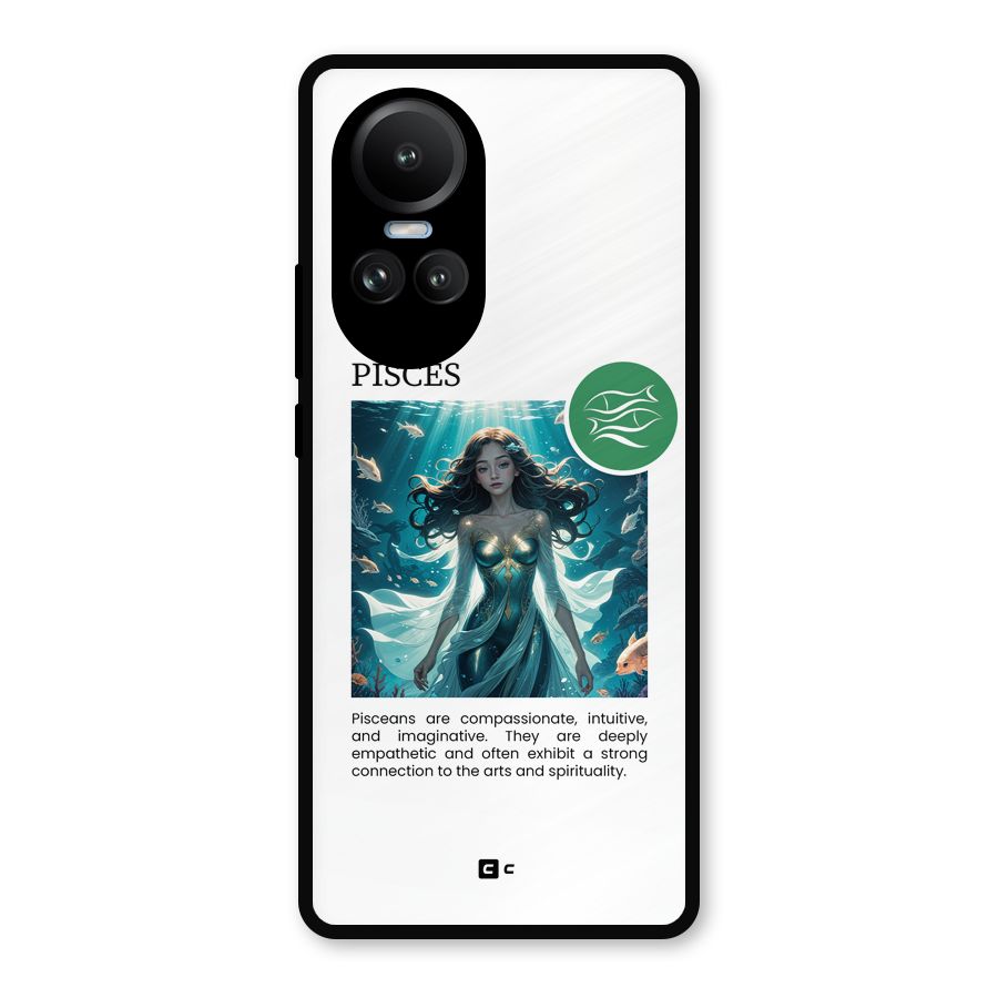 Precious Pisces Metal Back Case for Oppo Reno10 Pro
