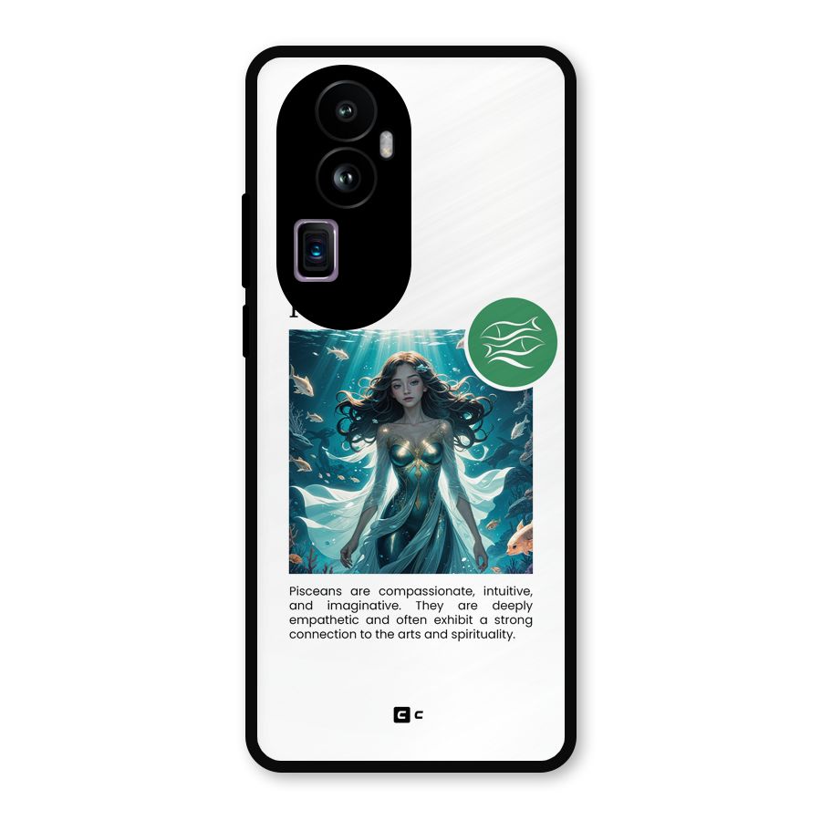 Precious Pisces Metal Back Case for Oppo Reno10 Pro Plus