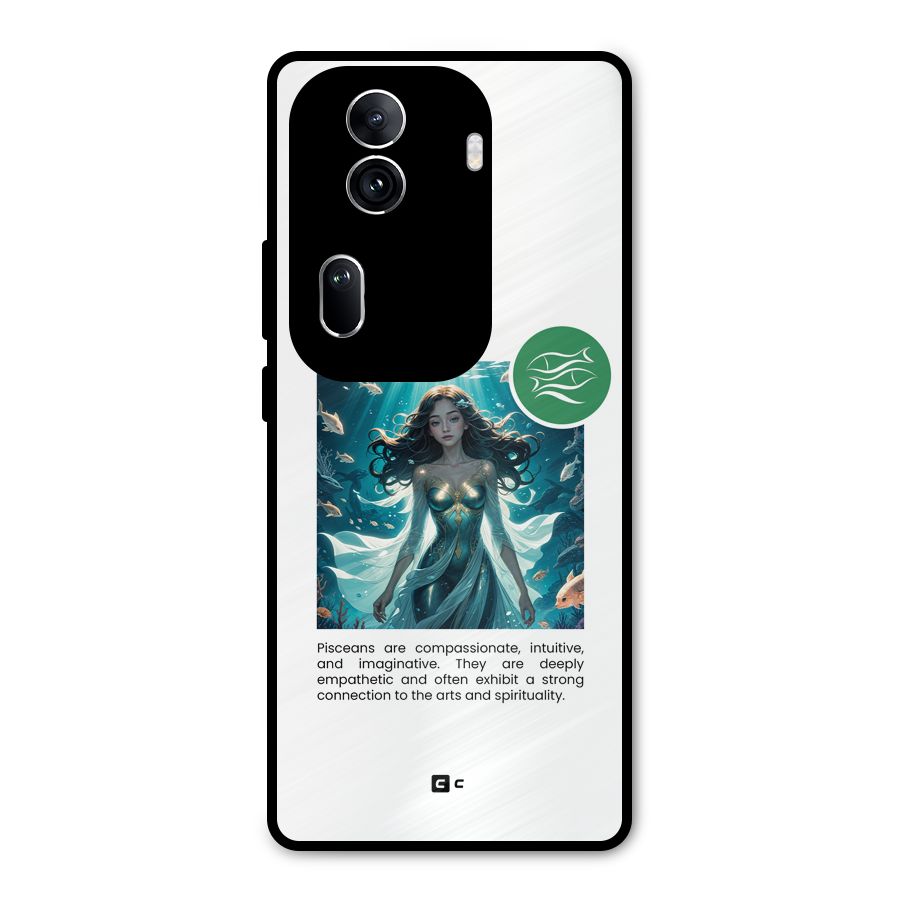 Precious Pisces Metal Back Case for Oppo Reno11 Pro 5G