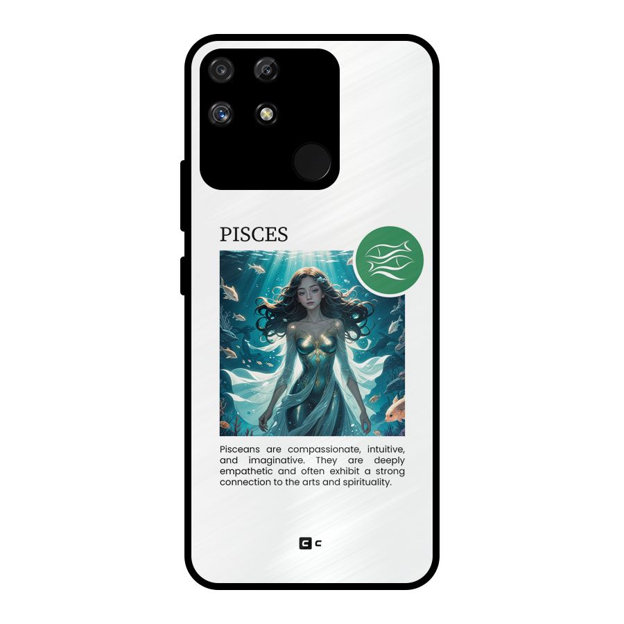 Precious Pisces Metal Back Case for Realme Narzo 50A