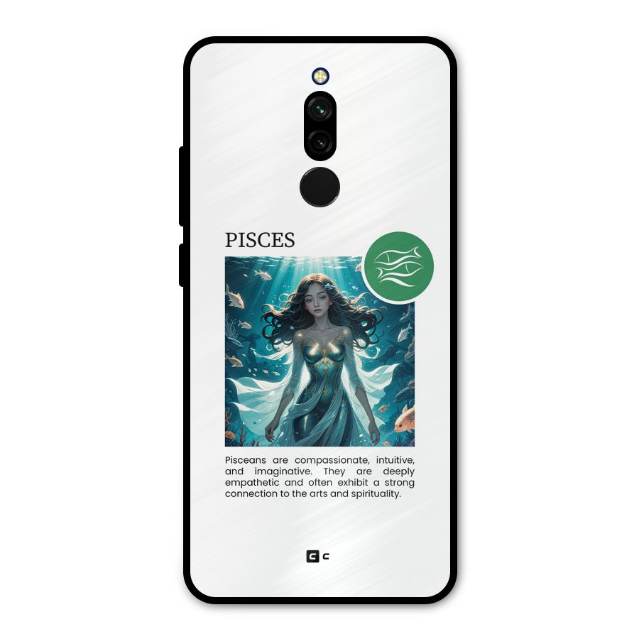 Precious Pisces Metal Back Case for Redmi 8
