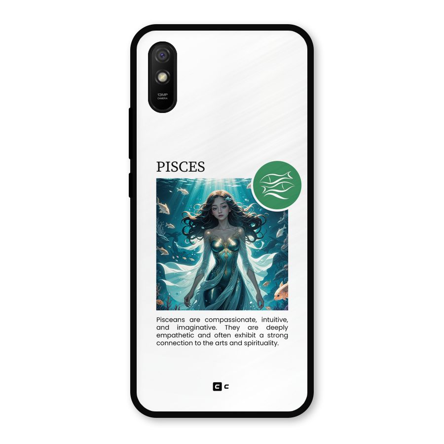Precious Pisces Metal Back Case for Redmi 9i
