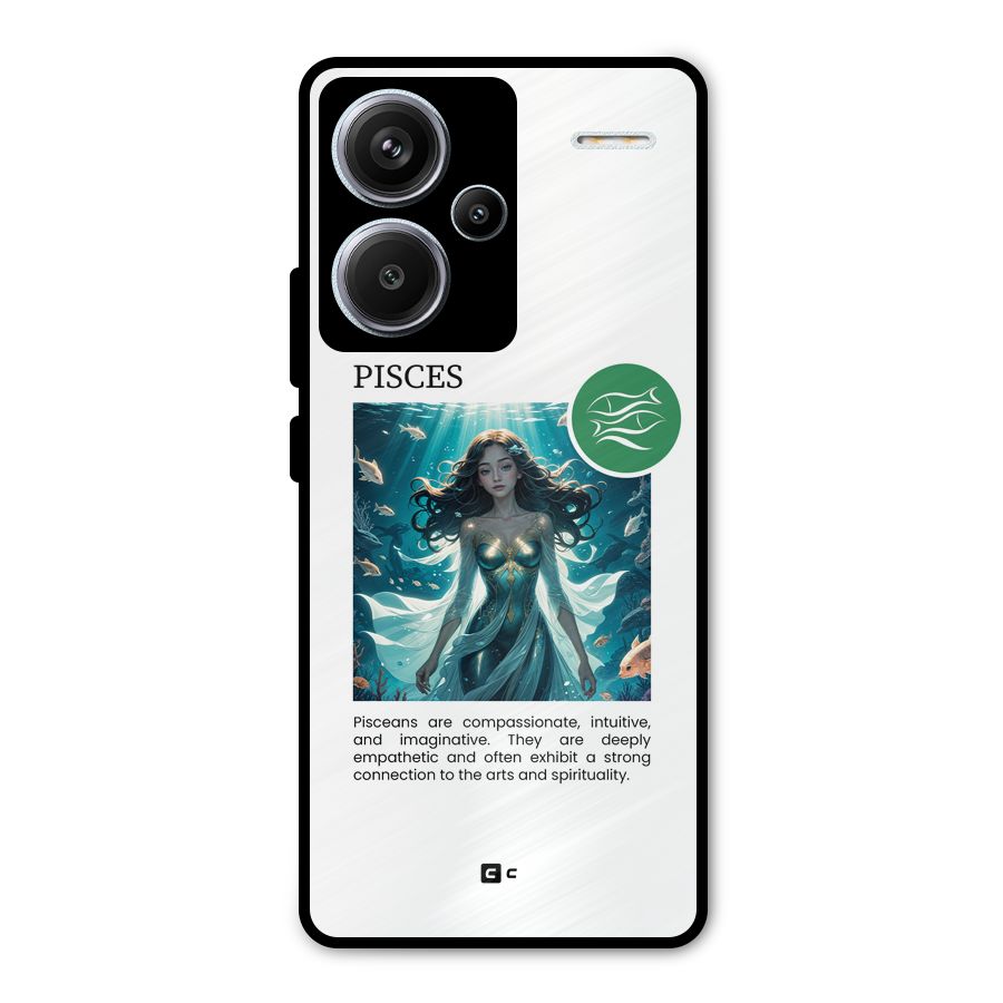 Precious Pisces Metal Back Case for Redmi Note 13 Pro Plus