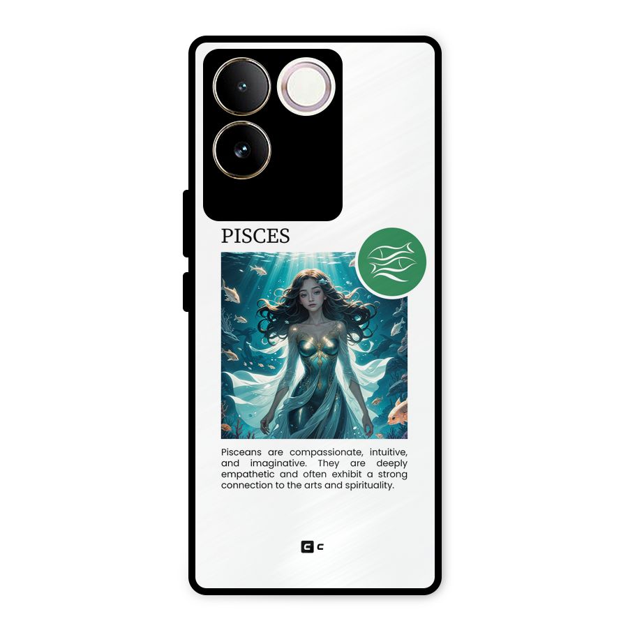 Precious Pisces Metal Back Case for Vivo T2 Pro
