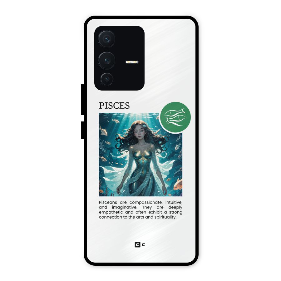 Precious Pisces Metal Back Case for Vivo V23 5G