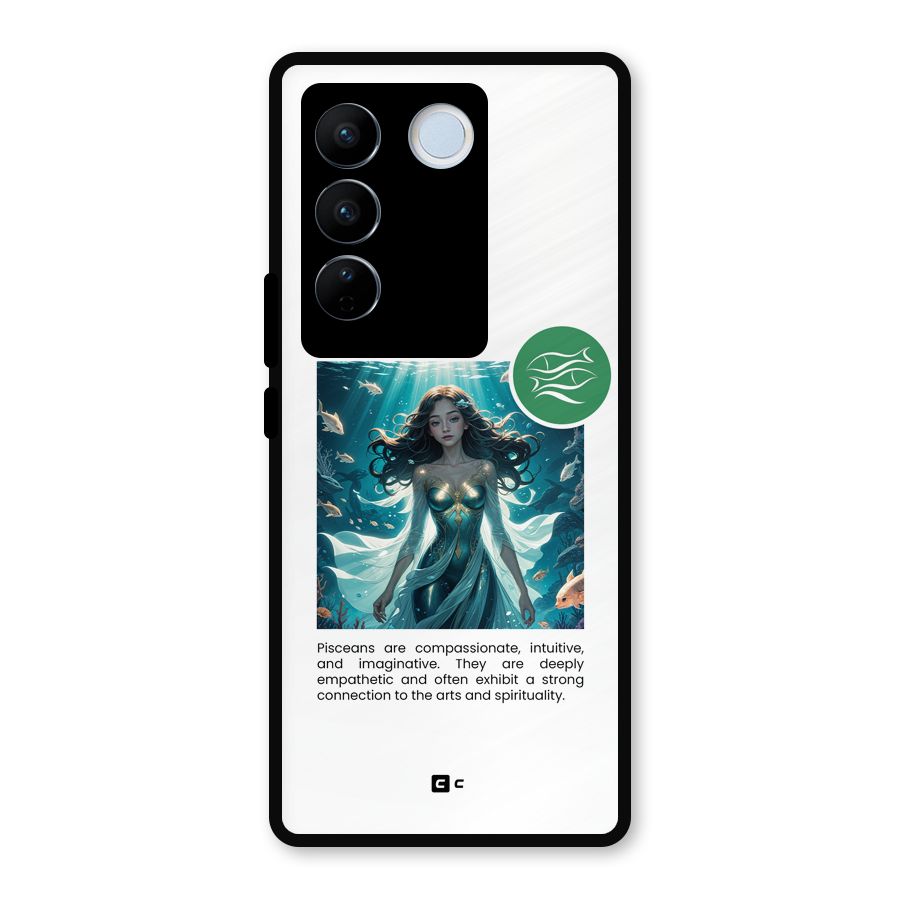 Precious Pisces Metal Back Case for Vivo V27 Pro