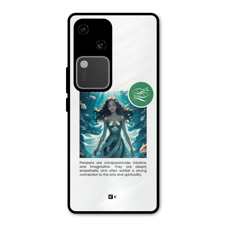 Precious Pisces Metal Back Case for Vivo V30 Pro