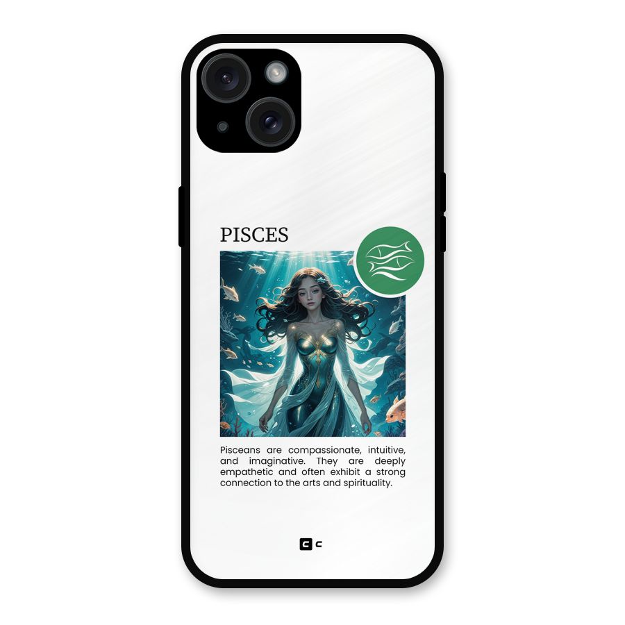 Precious Pisces Metal Back Case for iPhone 15 Plus