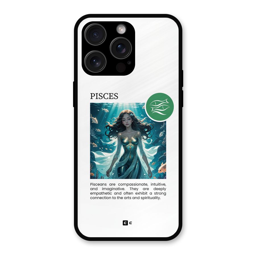 Precious Pisces Metal Back Case for iPhone 15 Pro Max