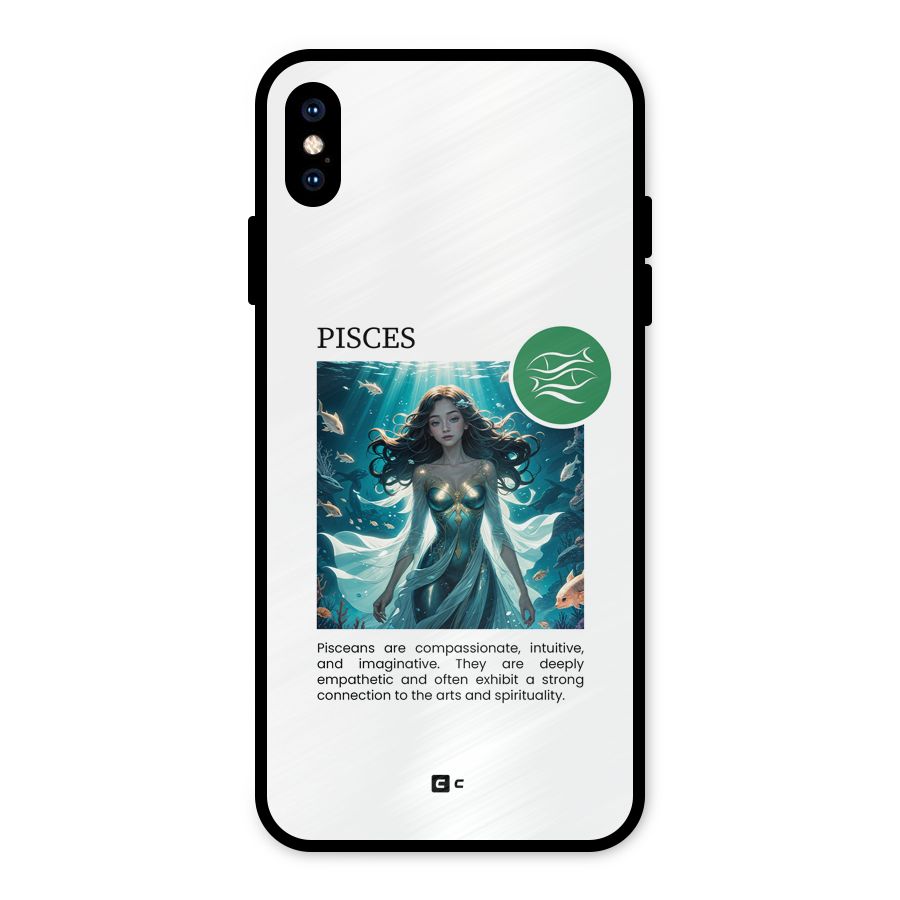Precious Pisces Metal Back Case for iPhone XS Max