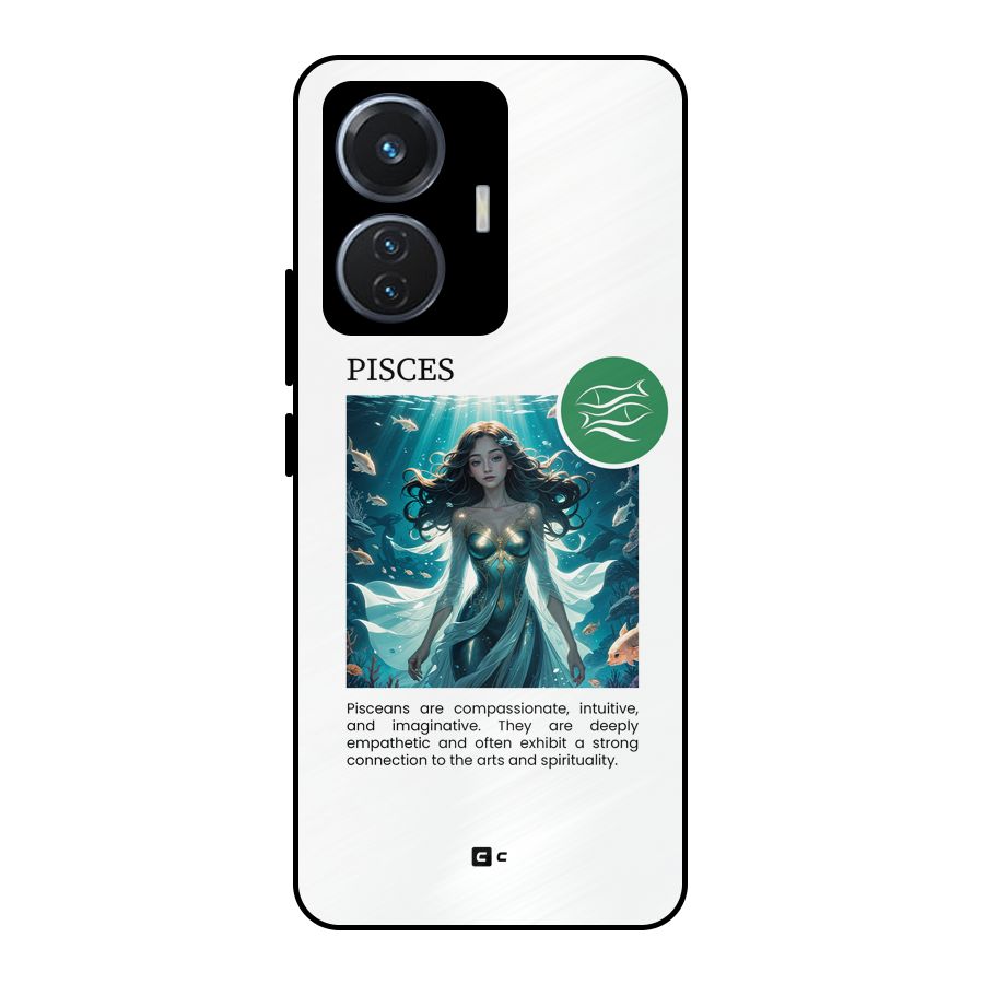 Precious Pisces Metal Back Case for iQOO Z6 44W