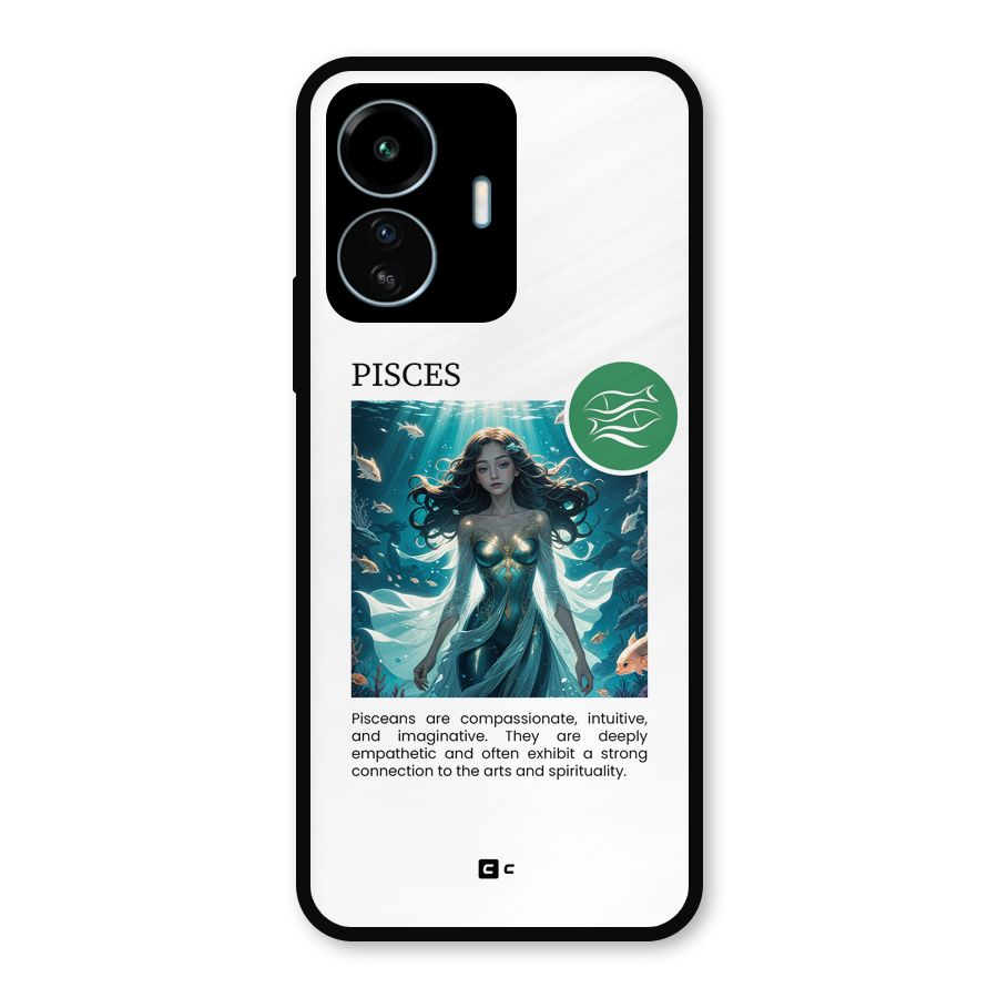 Precious Pisces Metal Back Case for vivo iQOO Z6 Lite 5G