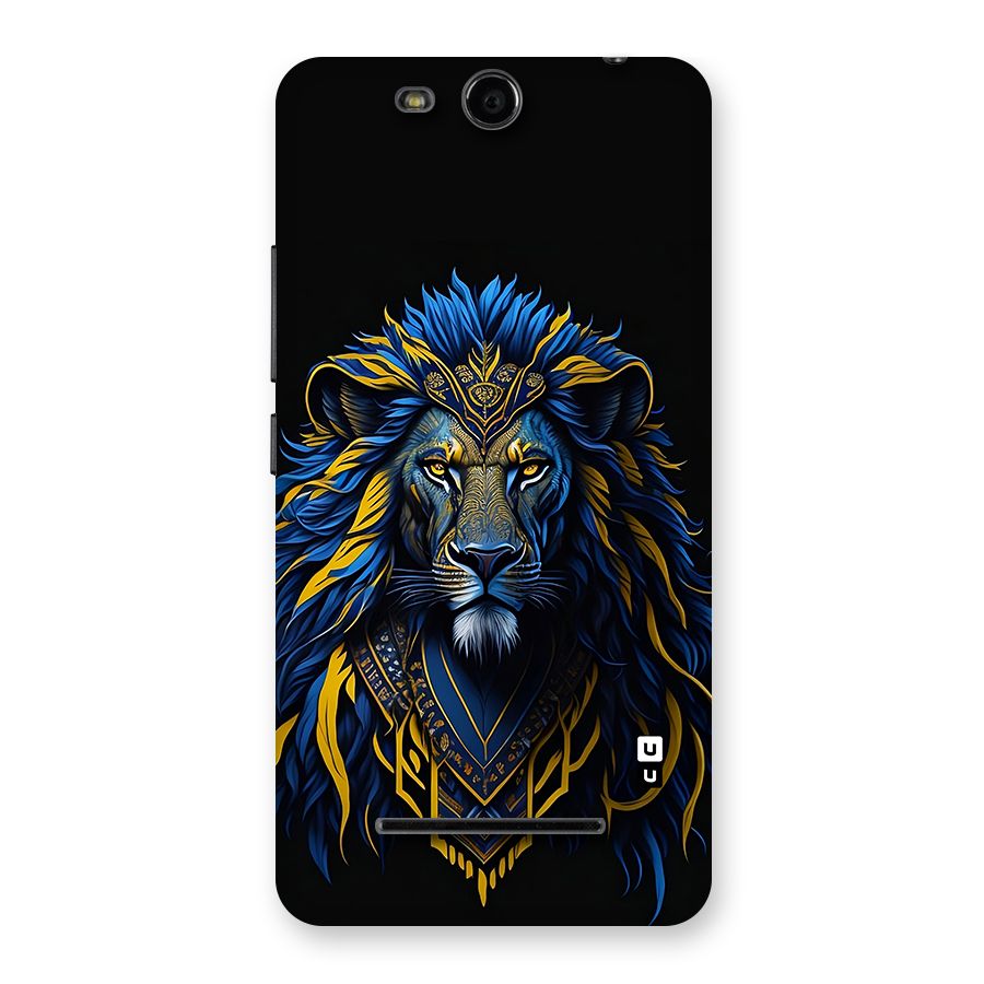 Premium Lion Abstract Portrait Art Back Case for Canvas Juice 3 Q392