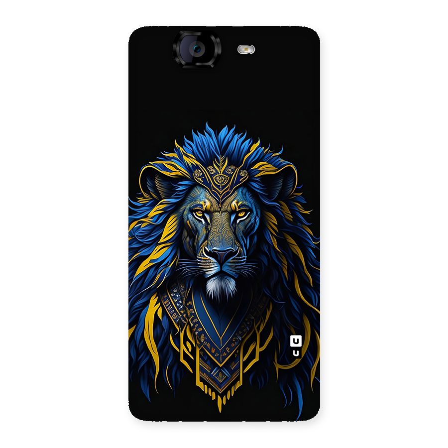 Premium Lion Abstract Portrait Art Back Case for Canvas Knight A350