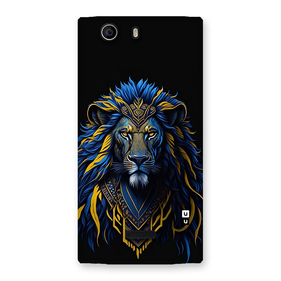 Premium Lion Abstract Portrait Art Back Case for Canvas Nitro 2 E311