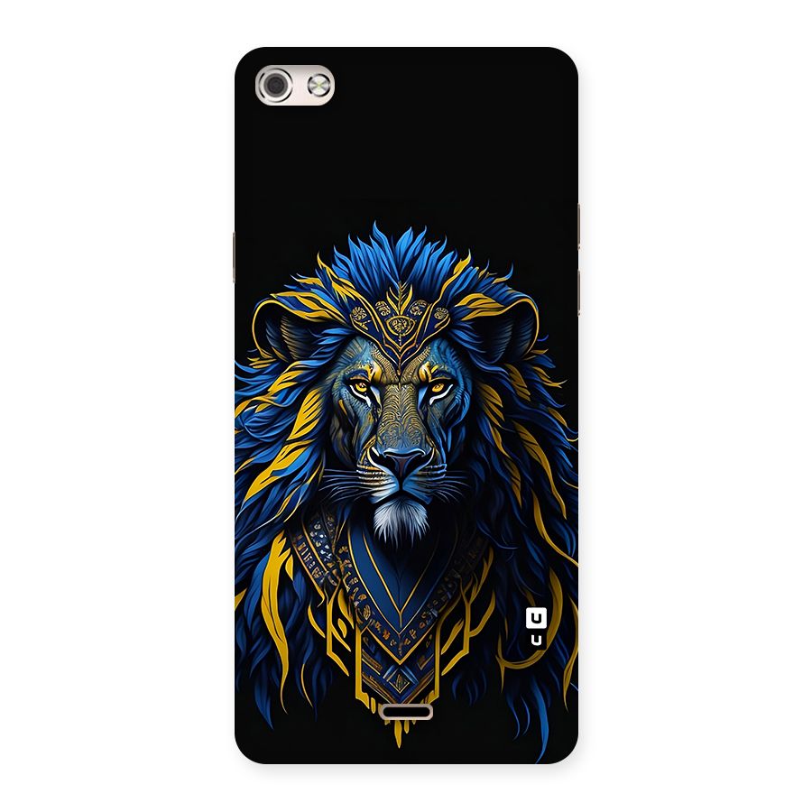 Premium Lion Abstract Portrait Art Back Case for Canvas Silver 5