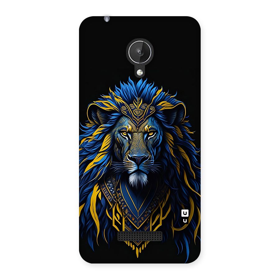 Premium Lion Abstract Portrait Art Back Case for Canvas Spark Q380