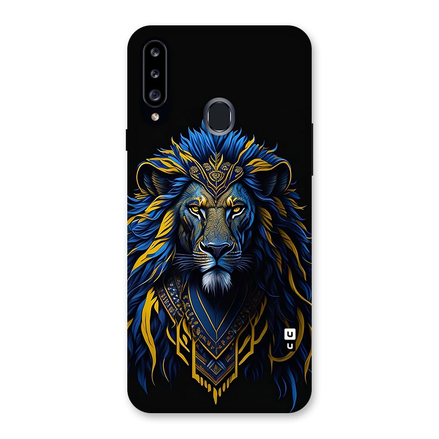Premium Lion Abstract Portrait Art Back Case for Galaxy A20s