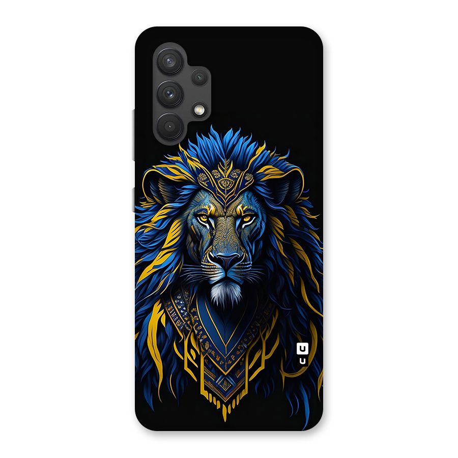 Premium Lion Abstract Portrait Art Back Case for Galaxy A32