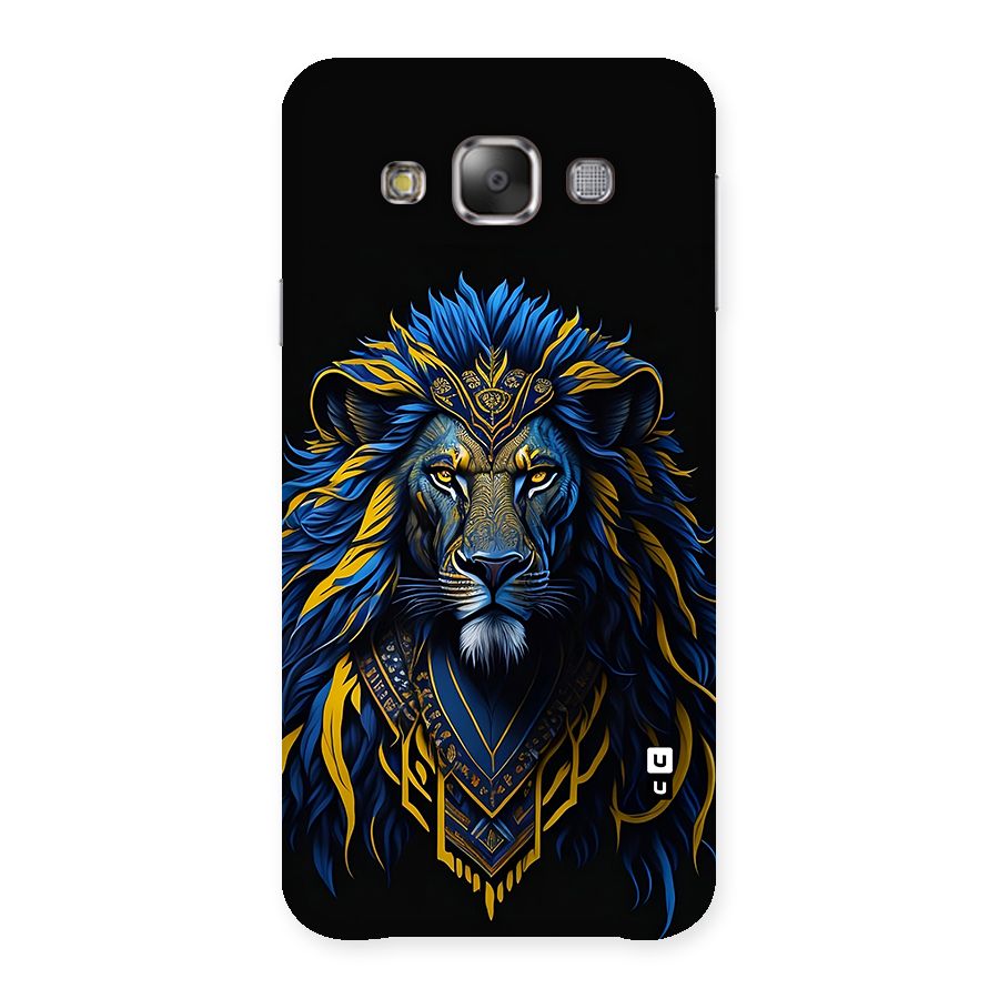 Premium Lion Abstract Portrait Art Back Case for Galaxy E7