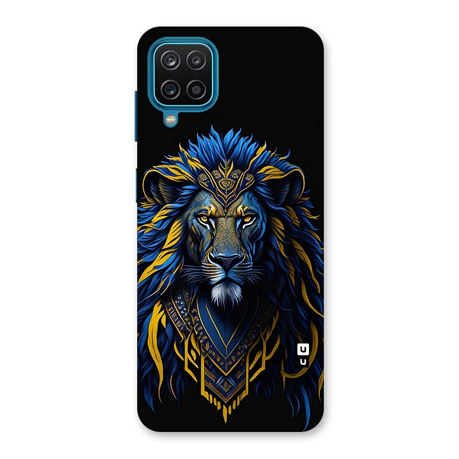 Premium Lion Abstract Portrait Art Back Case for Galaxy F12