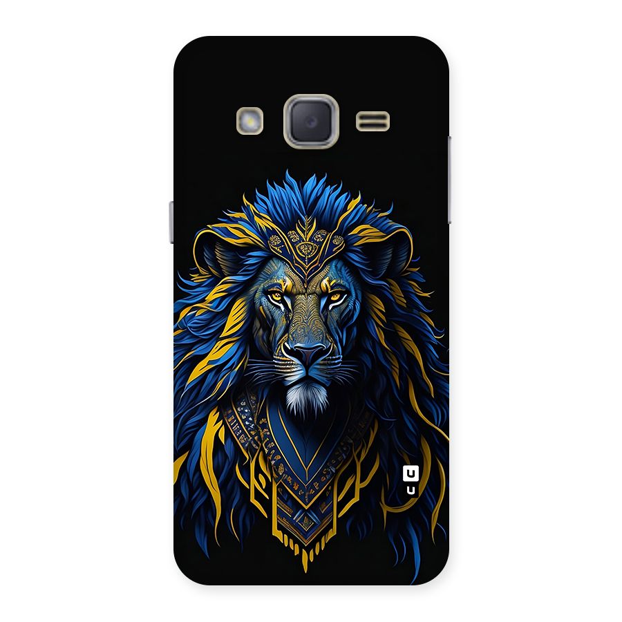 Premium Lion Abstract Portrait Art Back Case for Galaxy J2