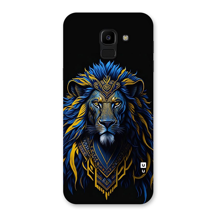 Premium Lion Abstract Portrait Art Back Case for Galaxy J6