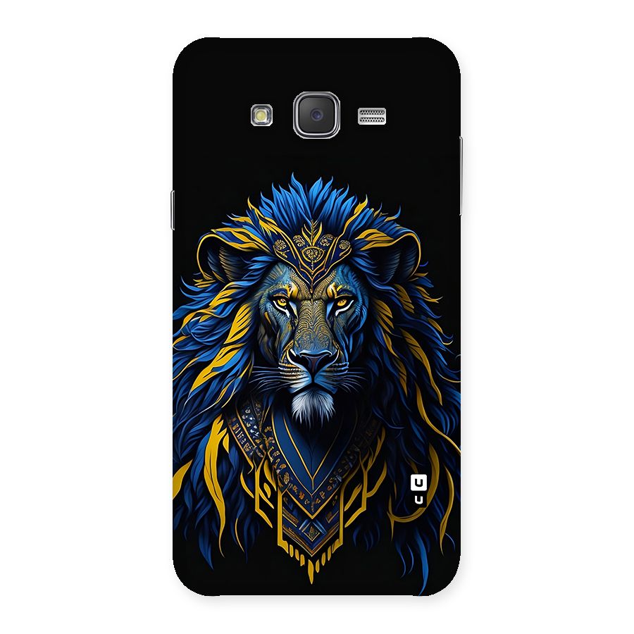Premium Lion Abstract Portrait Art Back Case for Galaxy J7
