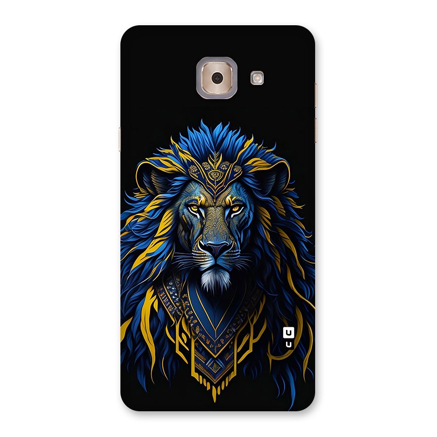 Premium Lion Abstract Portrait Art Back Case for Galaxy J7 Max