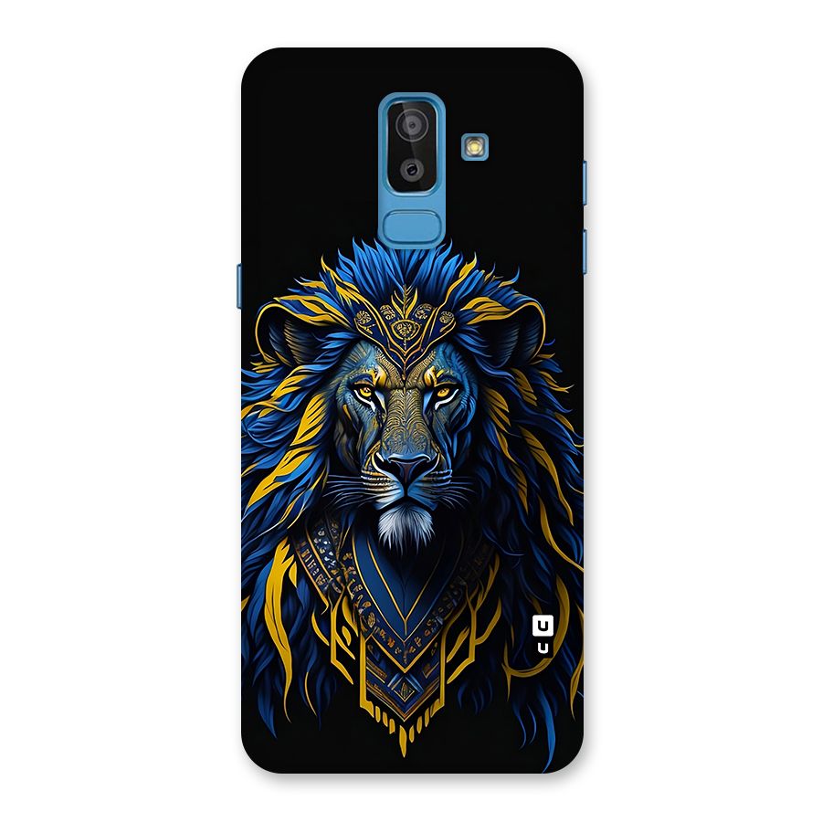Premium Lion Abstract Portrait Art Back Case for Galaxy J8