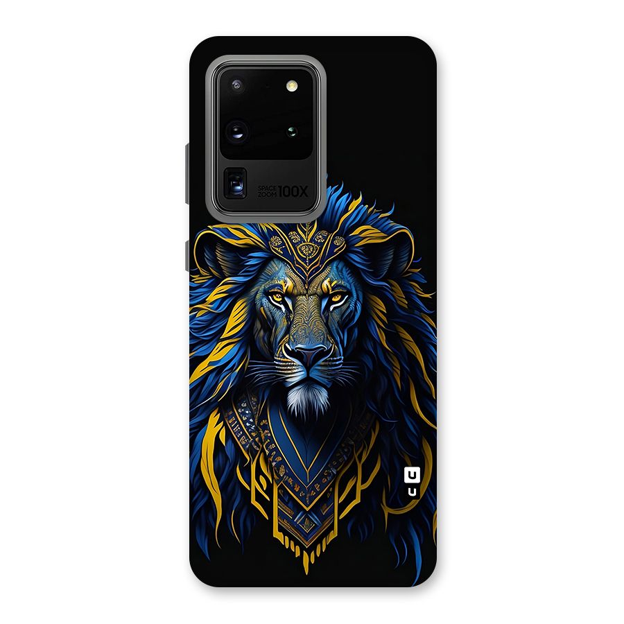 Premium Lion Abstract Portrait Art Back Case for Galaxy S20 Ultra