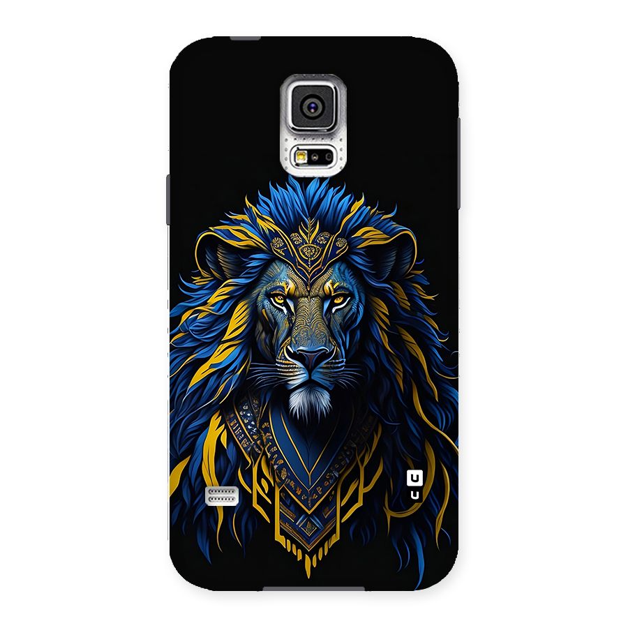 Premium Lion Abstract Portrait Art Back Case for Galaxy S5