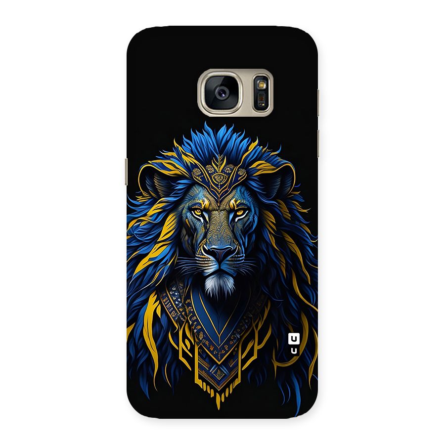 Premium Lion Abstract Portrait Art Back Case for Galaxy S7