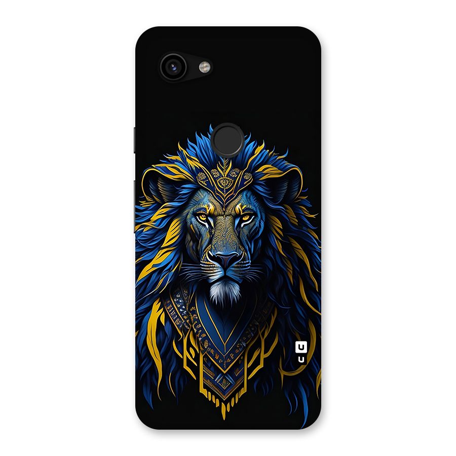 Premium Lion Abstract Portrait Art Back Case for Google Pixel 3a