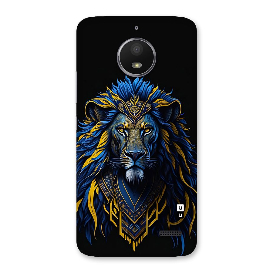 Premium Lion Abstract Portrait Art Back Case for Moto E4