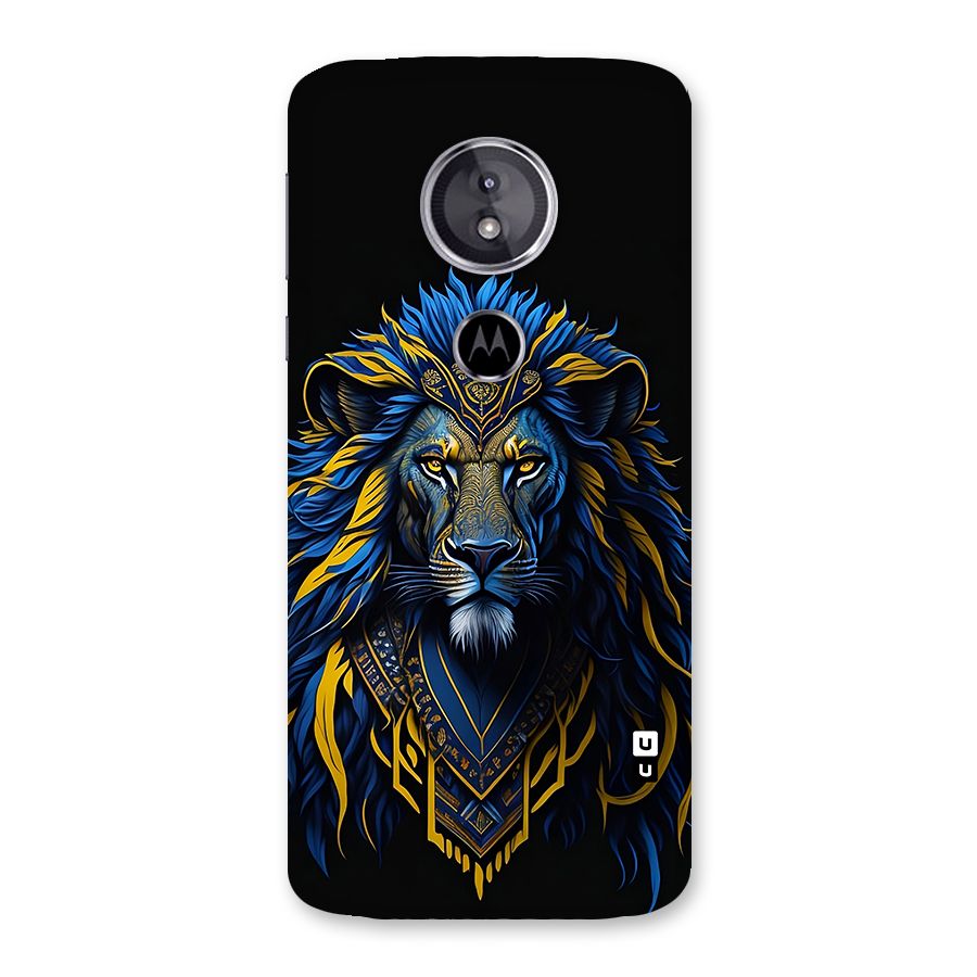 Premium Lion Abstract Portrait Art Back Case for Moto E5