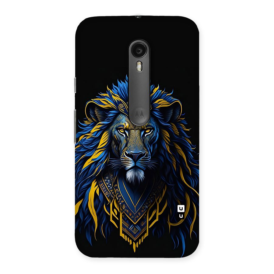 Premium Lion Abstract Portrait Art Back Case for Moto G3